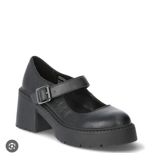Elegant Black Platform Mary Jane Shoes